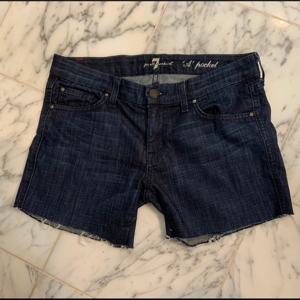 7 for All Mankind cut off shorts 28 like new